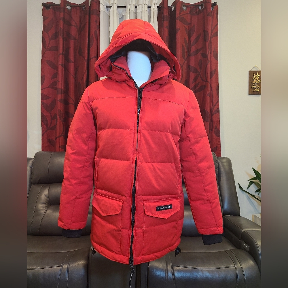 Canada Goose Red Puffer Jacket
